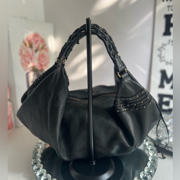 AVAROSE Unique Elegant Black Leather shoulder bag - Picture 5 of 12